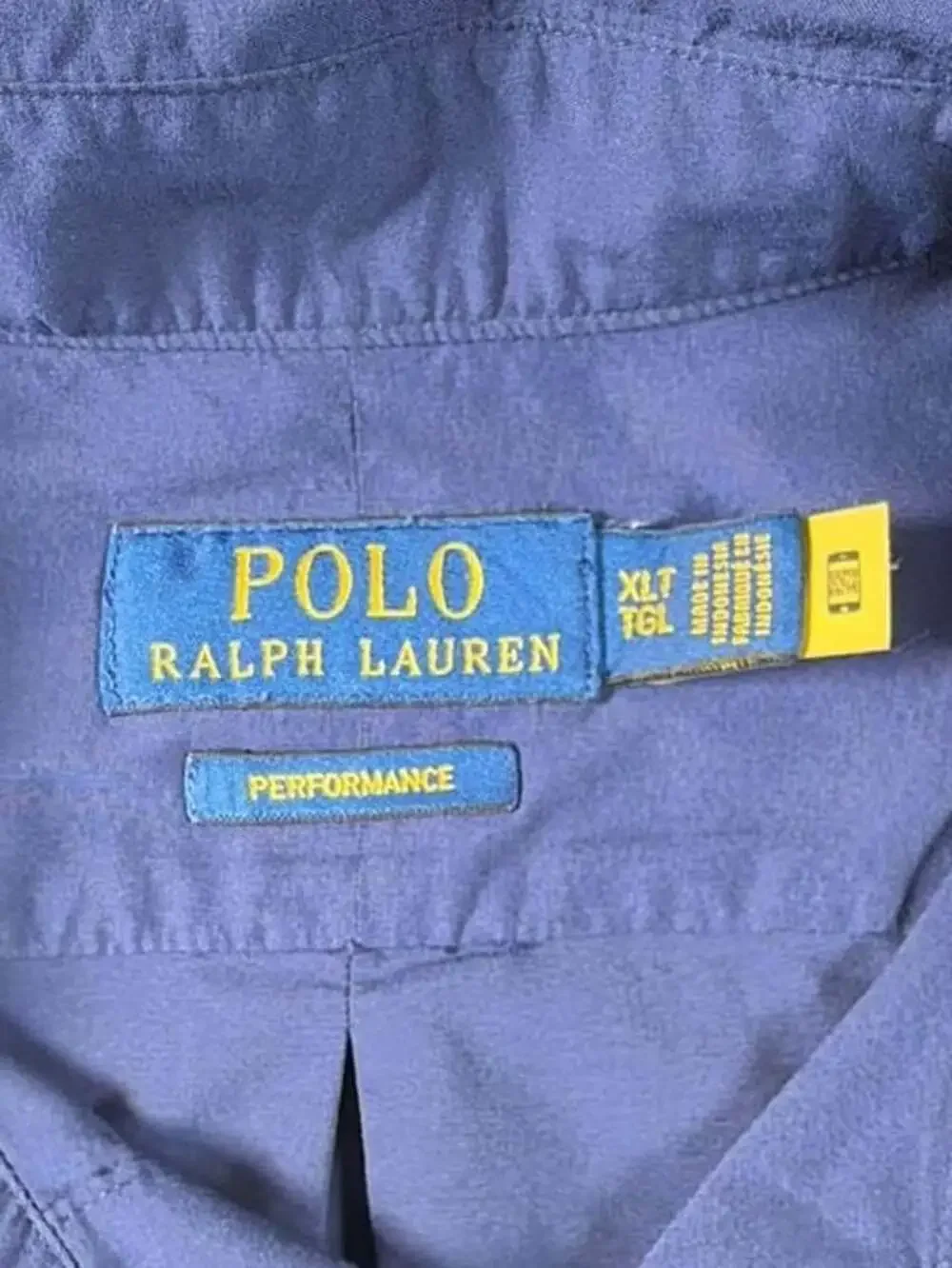 Polo Ralph Lauren Performance Men's Long Sleeve Button-Down Shirt Navy Blue XLT